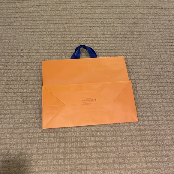Louis Vuitton Bold Orange Bag with Blue Handles - Picture 2 of 2